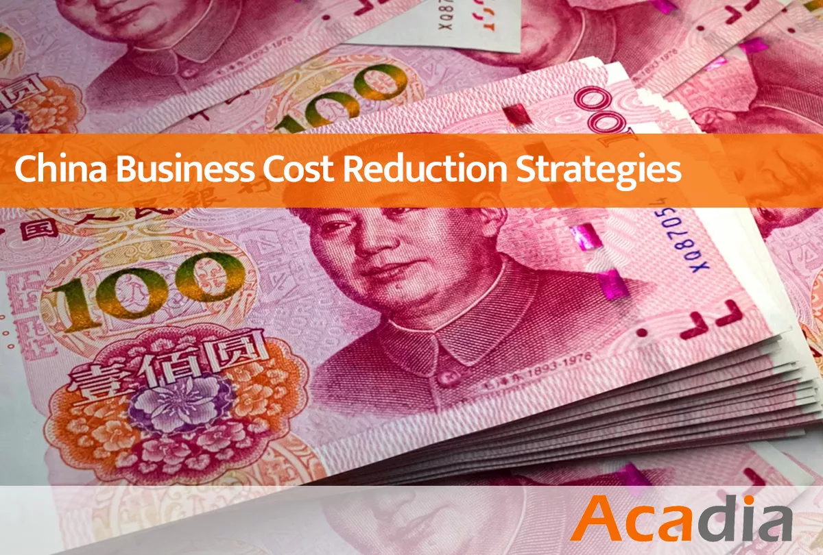 Business cost reduction strategies in China