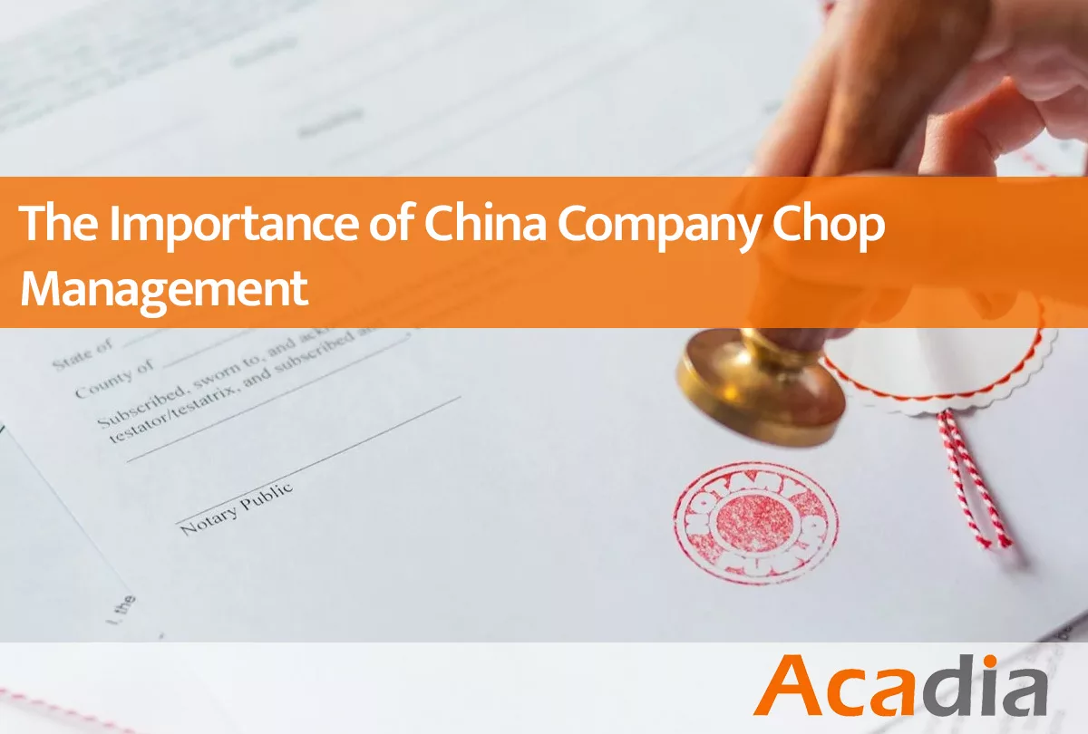 China company chop and seal management guide