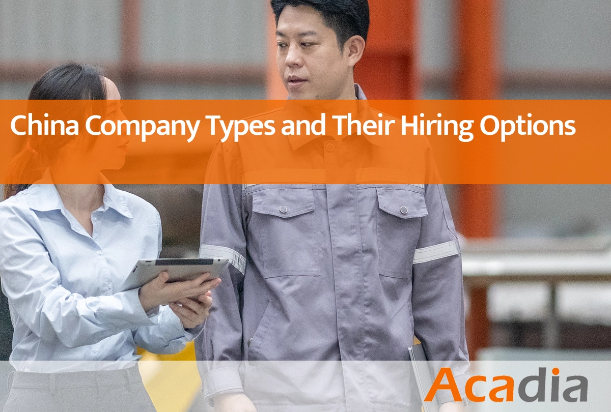 China Company Types and Their Hiring Options