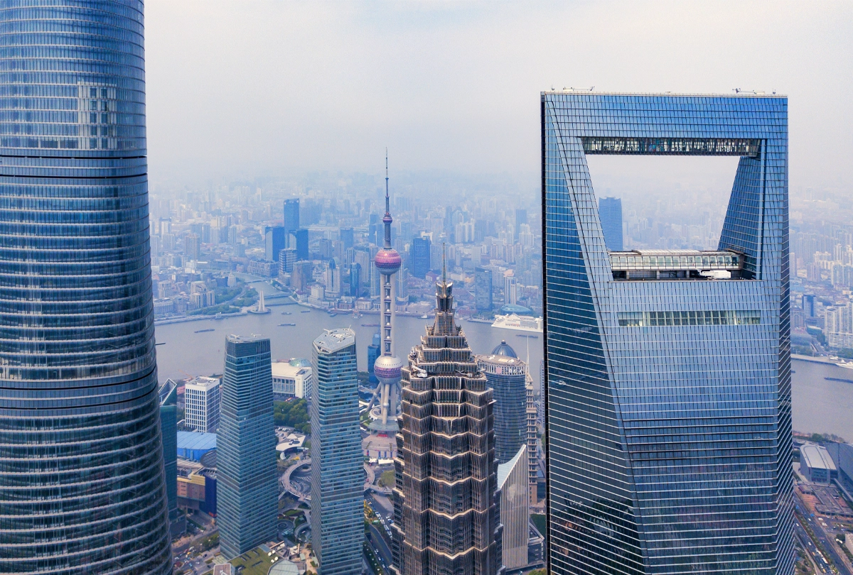 Shanghai Lujiazui skyline, China Golden Tax IV audit-ready accounting