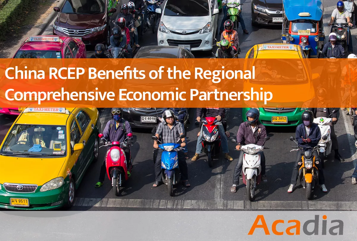 RCEP trade agreement benefits for businesses in China